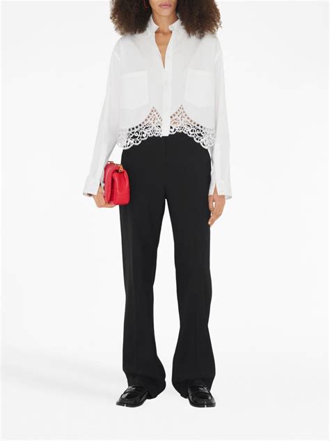 burberry sportsline s damen hemd|burberry cropped shirt.